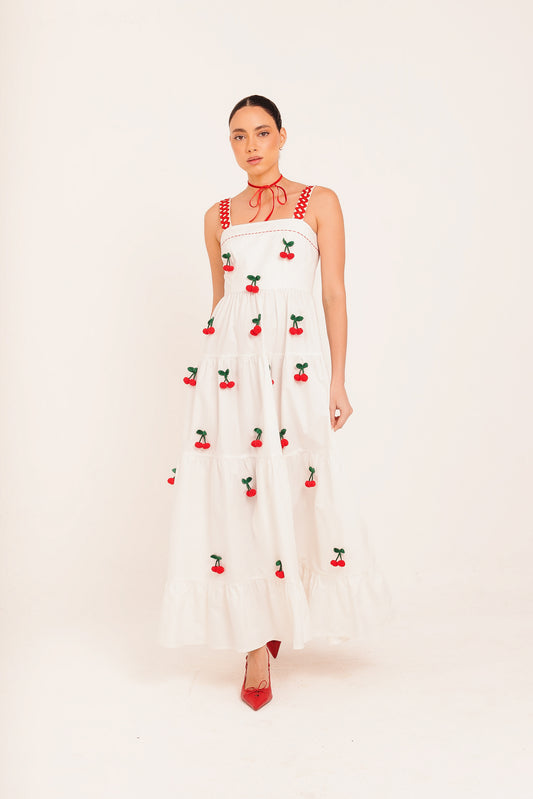 Vestido Amanda Cereja - off