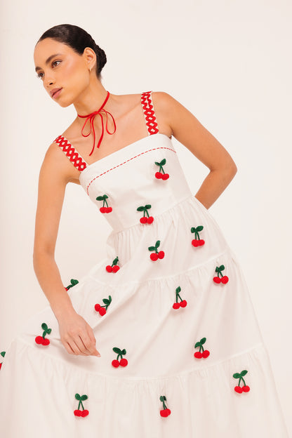 Vestido Amanda Cereja - off