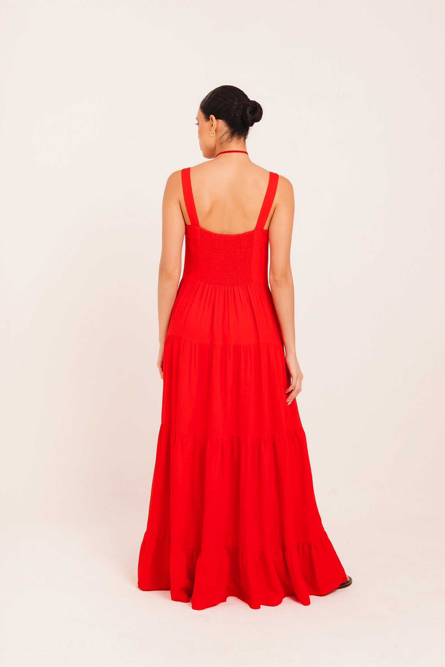 Vestido Amanda Cisne - vermelho