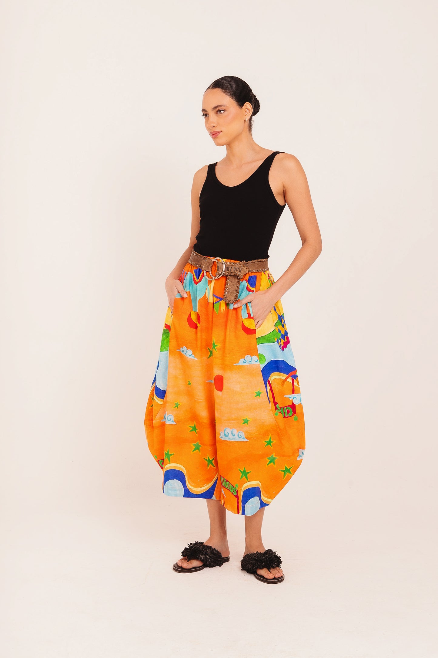 Calça Balão - laranja