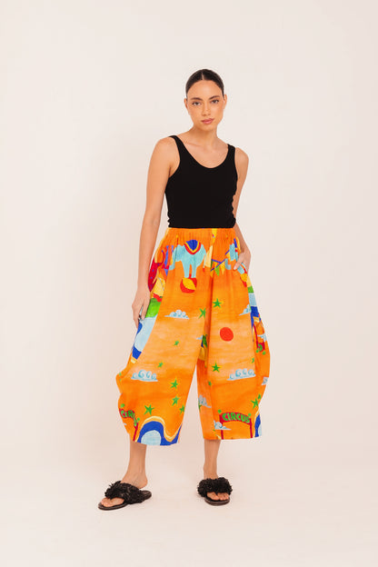 Calça Balão - laranja