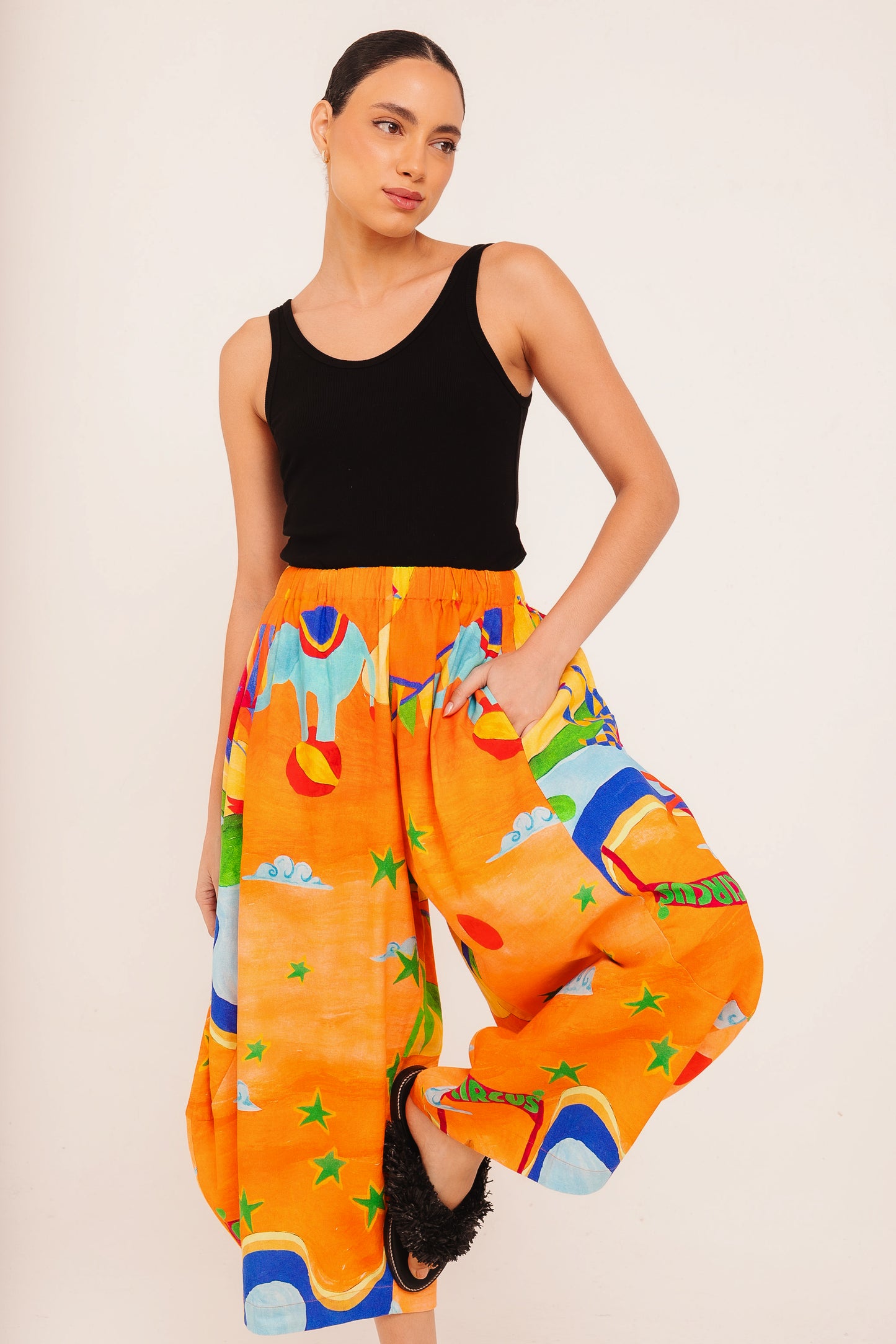 Calça Balão - laranja