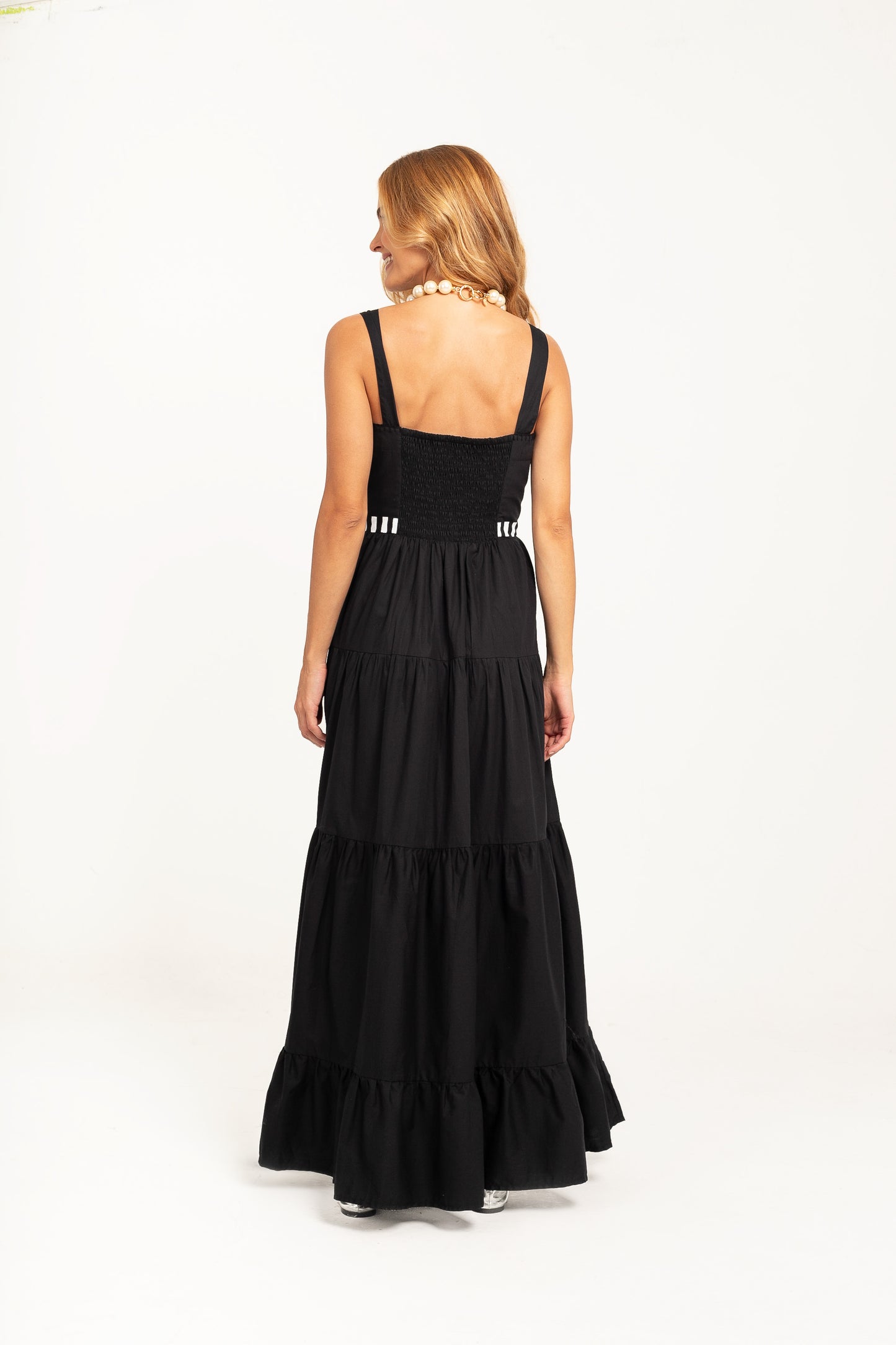 Vestido Amanda Cisne - preto