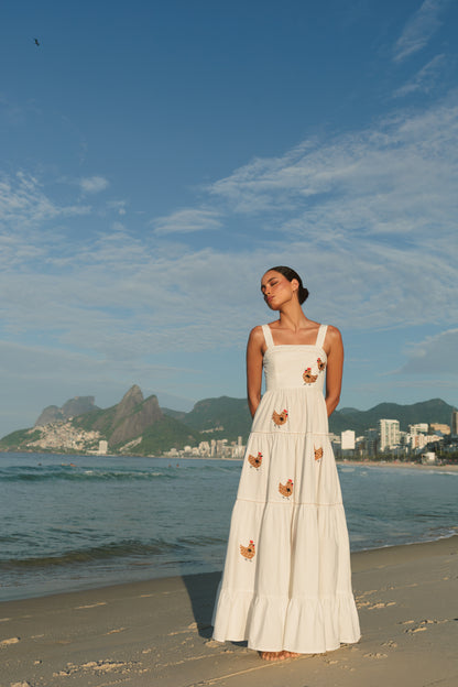 Vestido Amanda Galinha d'Angola - off