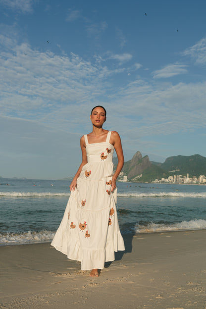 Vestido Amanda Galinha d'Angola - off