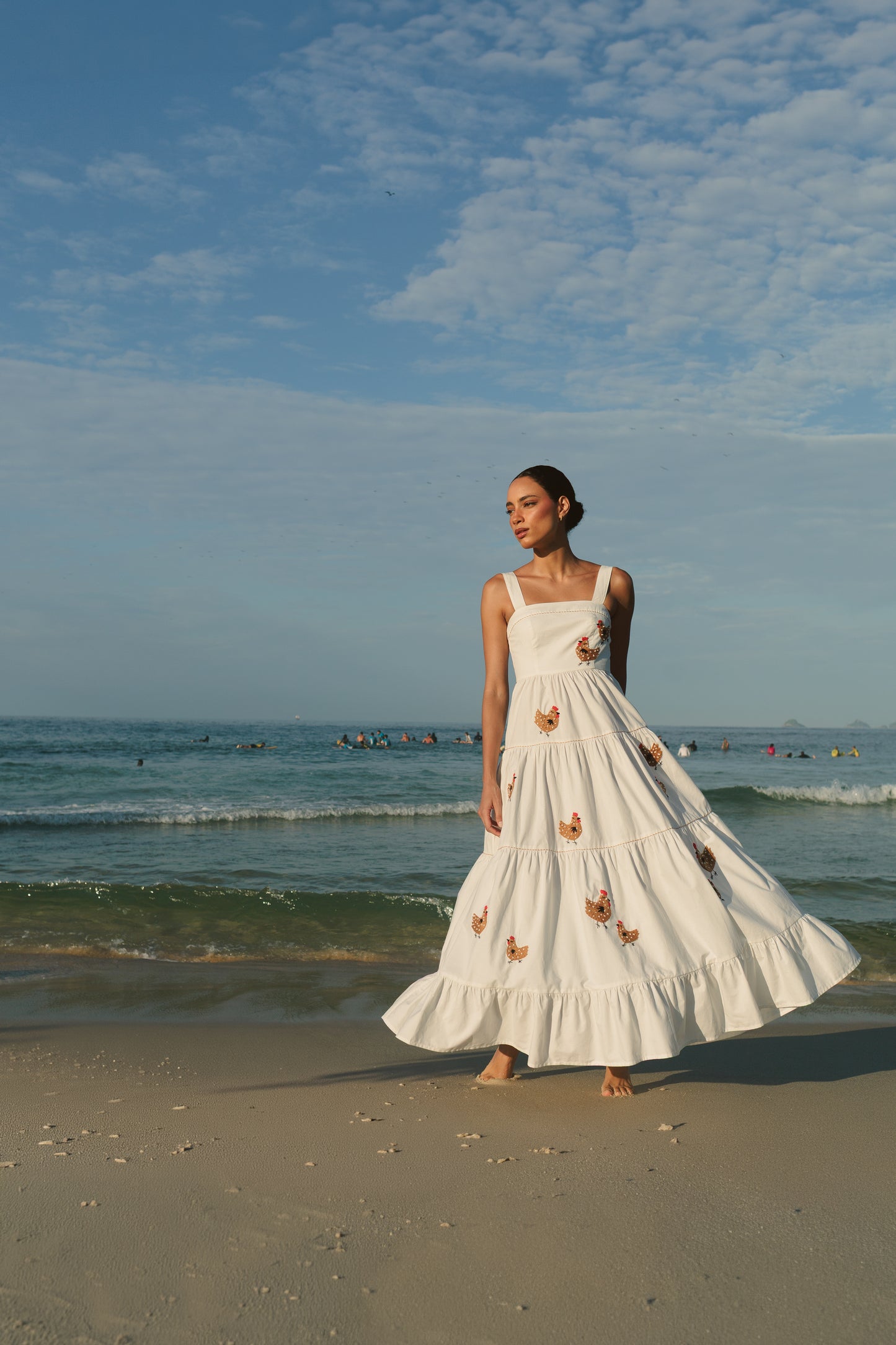 Vestido Amanda Galinha d'Angola - off