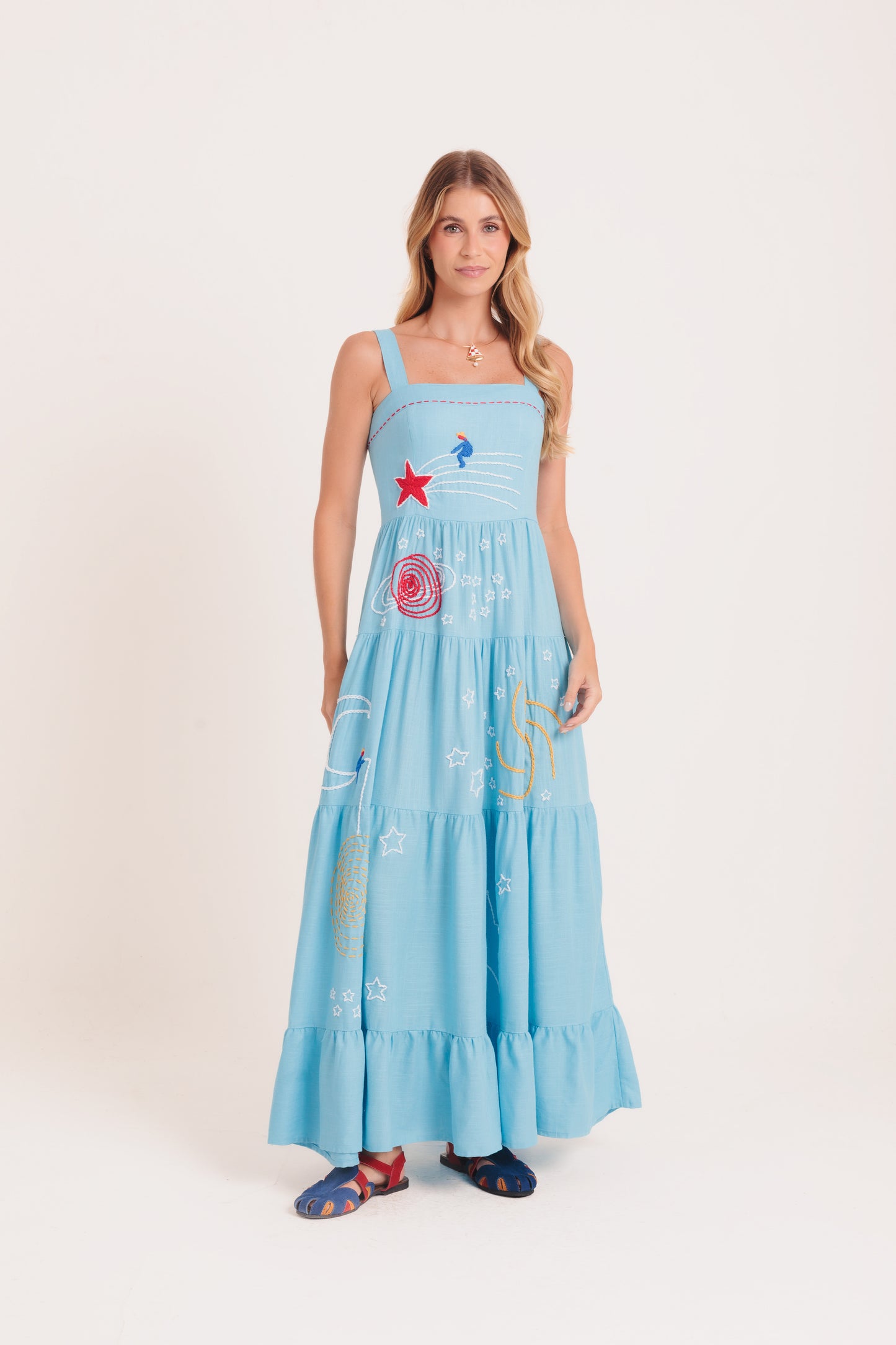 Vestido Amanda Astros - azul
