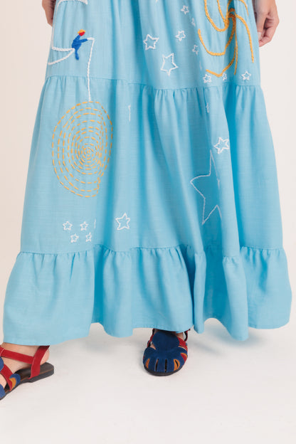 Vestido Amanda Astros - azul