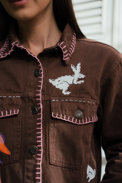 Camisa Bosque Encantado - marrom