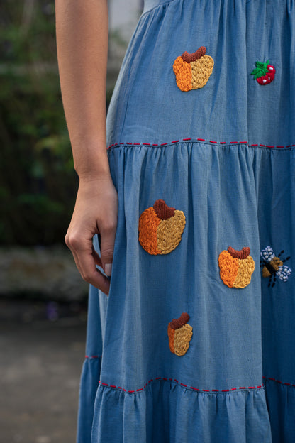 Vestido Amanda Doçura - azul