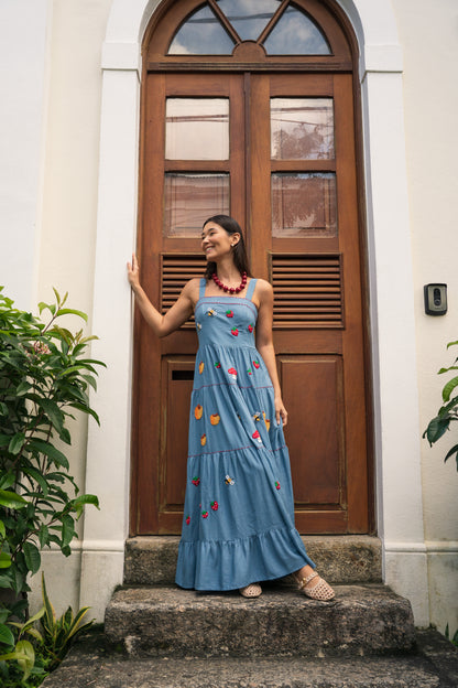Vestido Amanda Doçura - azul