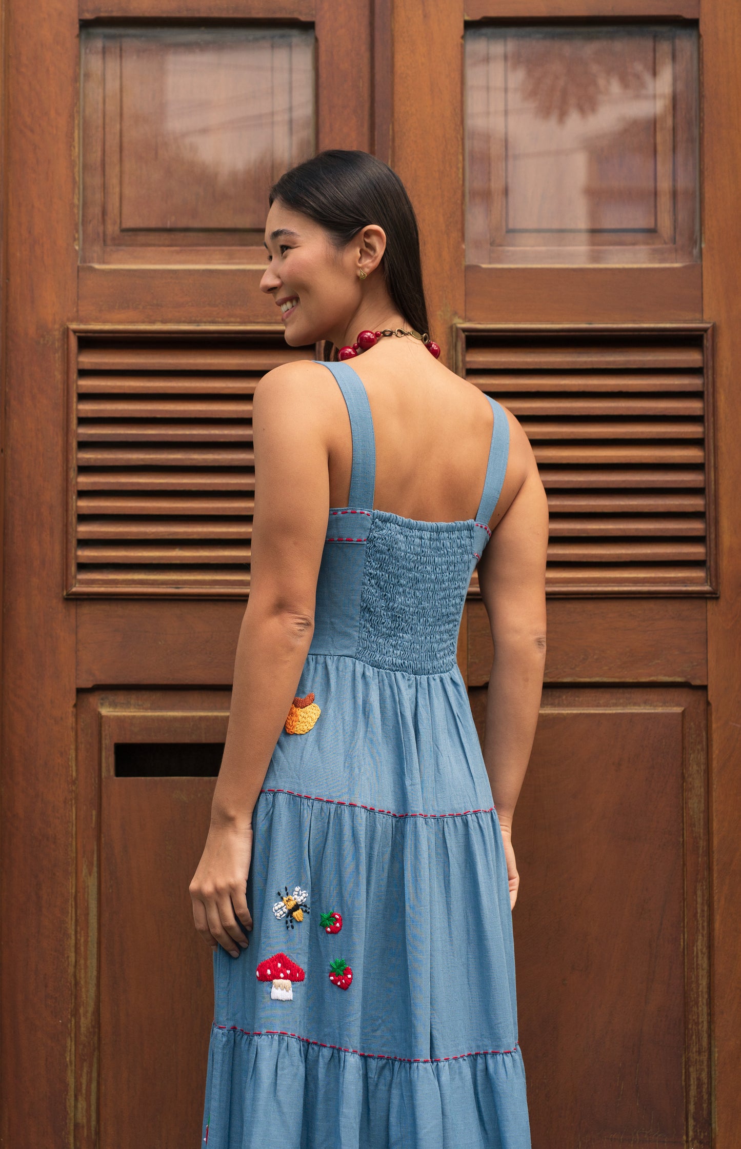 Vestido Amanda Doçura - azul