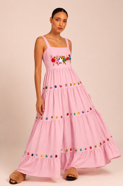 Vestido Amanda Sapatilha - rosa claro