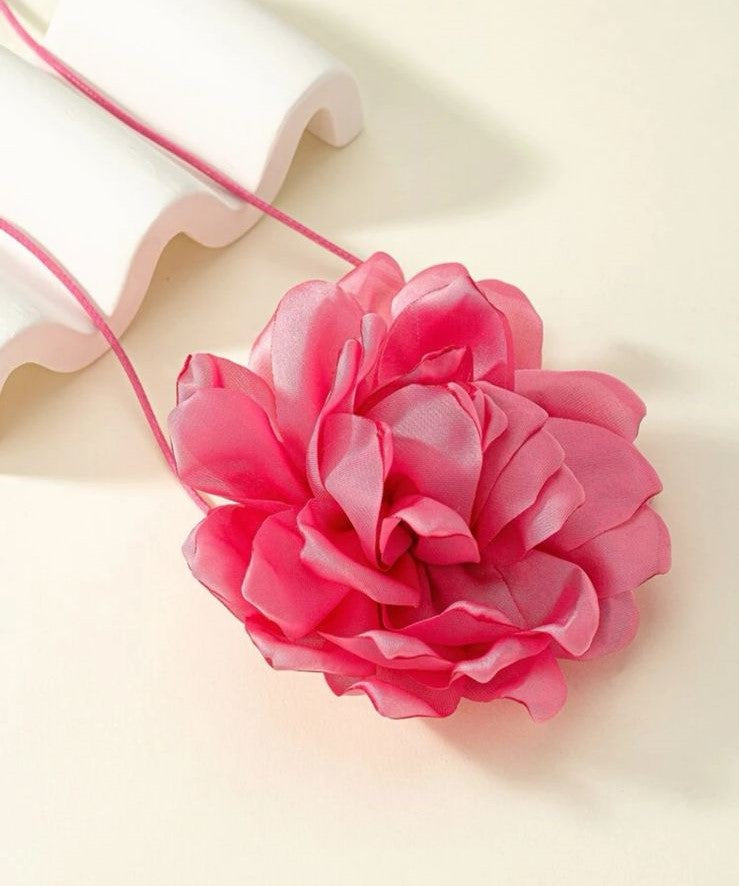 Gravatinha Flor - rosa