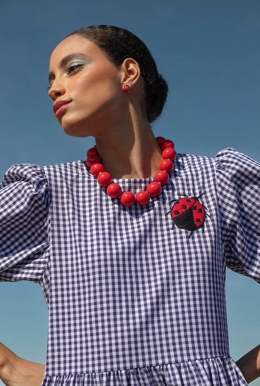 Choker Bolota - vermelho