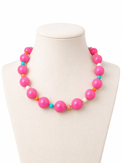 Acorn Choker - pink
