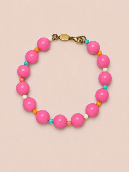Acorn Choker - pink