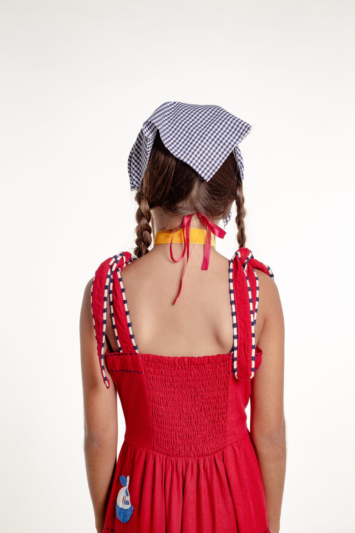 Vestido Amanda Barcos Mini - vermelho