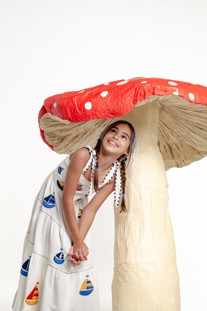 Vestido Amanda Barcos Mini - off