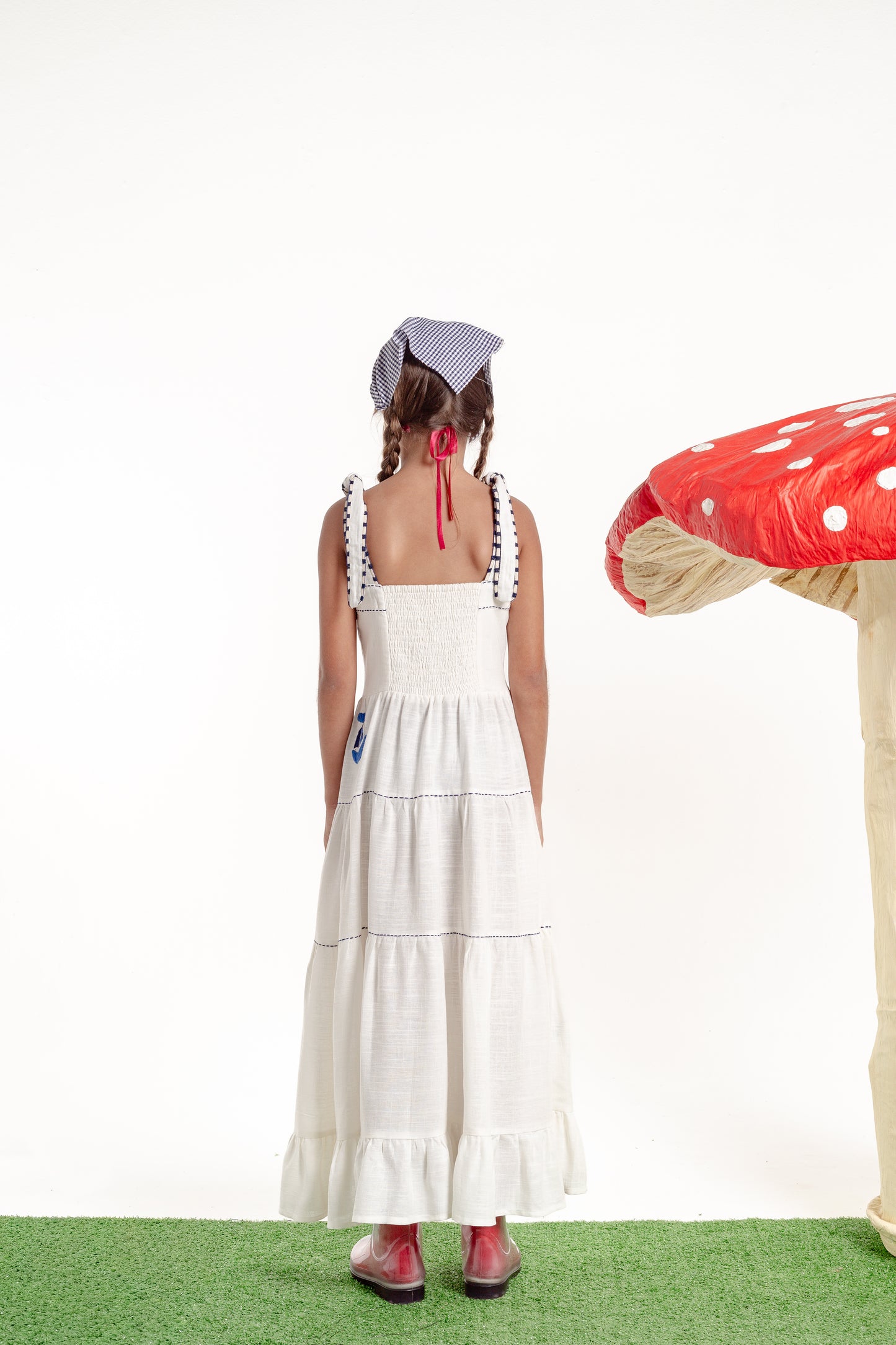 Vestido Amanda Barcos Mini - off