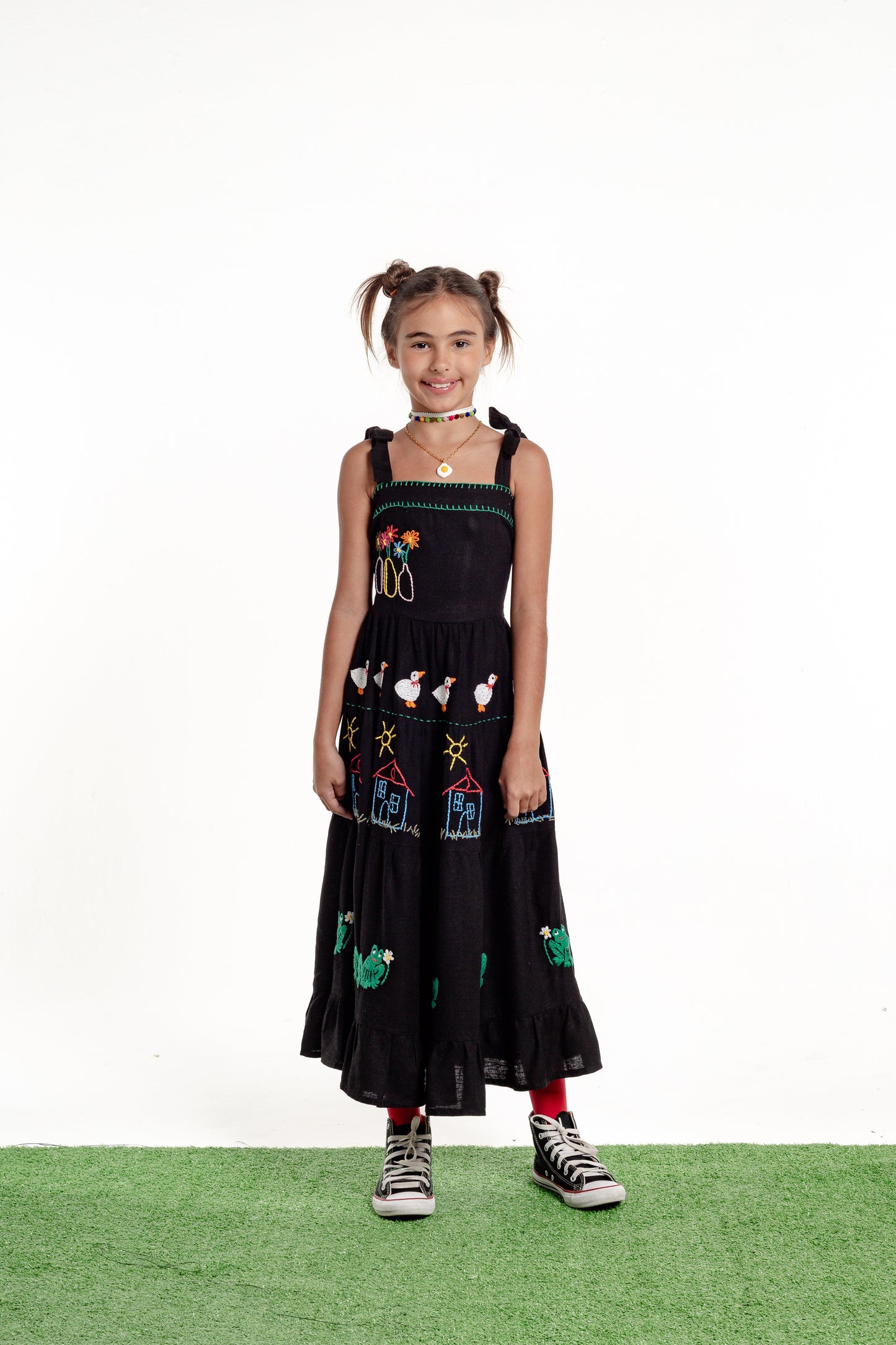 Vestido Amanda Nostalgia Mini - preto