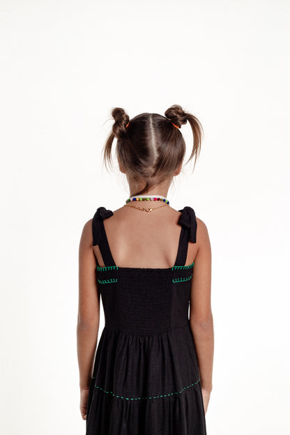 Vestido Amanda Nostalgia Mini - preto