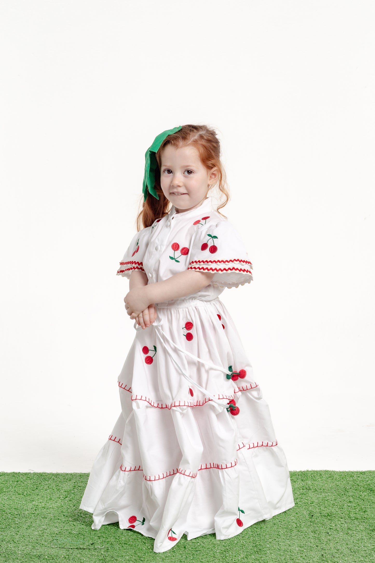 Vestido Frida Cereja Mini - branco