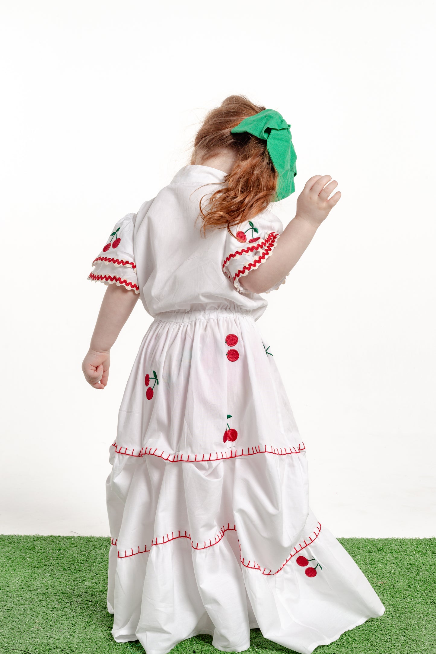 Vestido Frida Cereja Mini - branco
