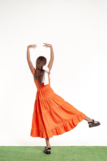 Vestido Amanda Sapatilha Mini - coral