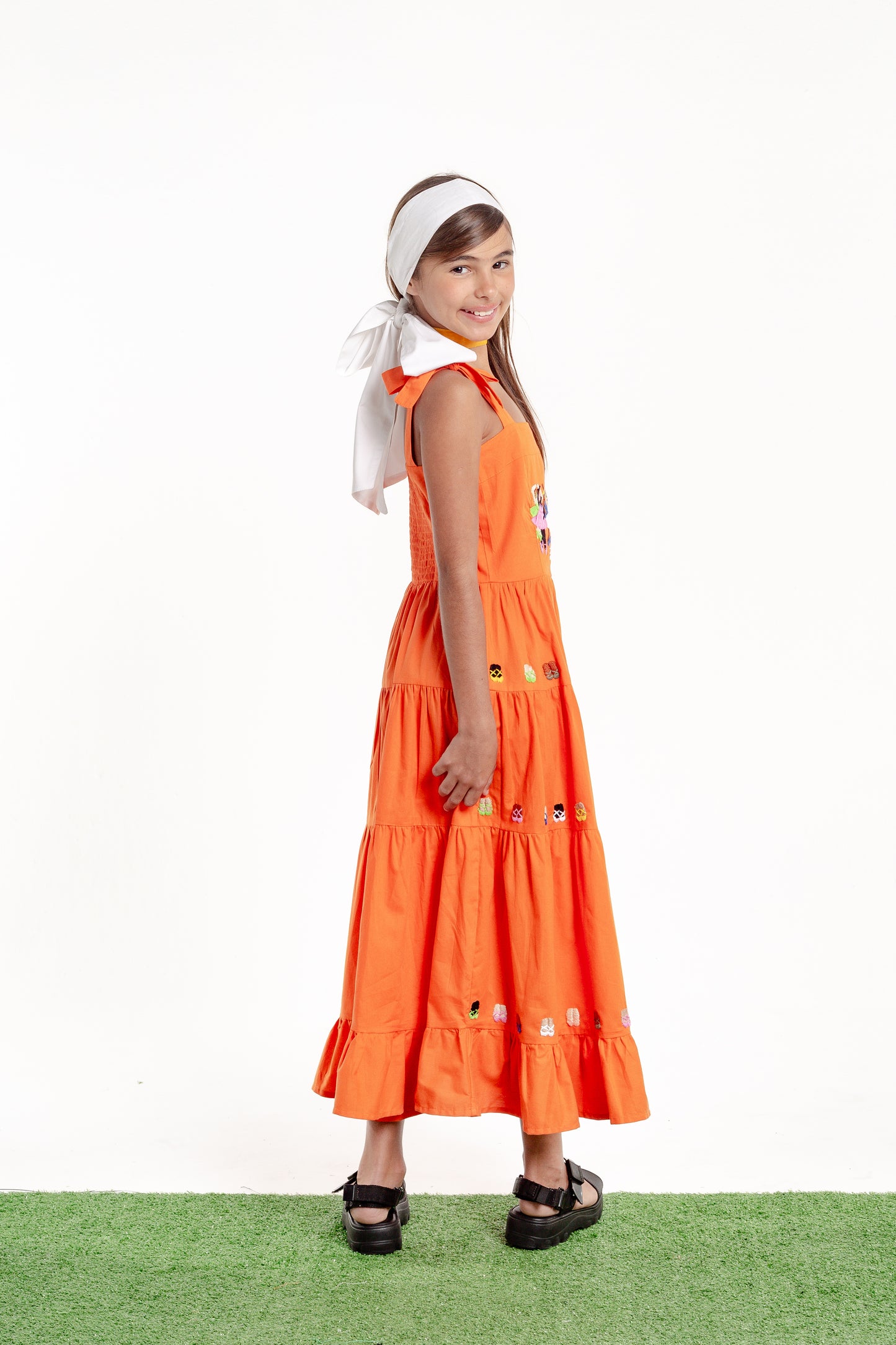 Vestido Amanda Sapatilha Mini - coral