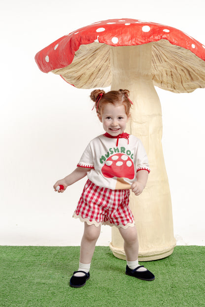 T-Shirt Cogumelo Mini - off