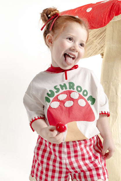 T-Shirt Cogumelo Mini - off