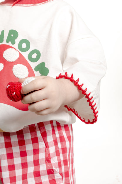 T-Shirt Cogumelo Mini - off