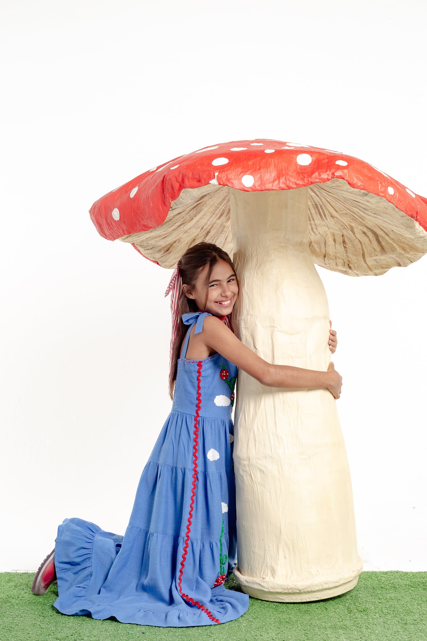 Vestido Amanda Semear Mini - azul médio