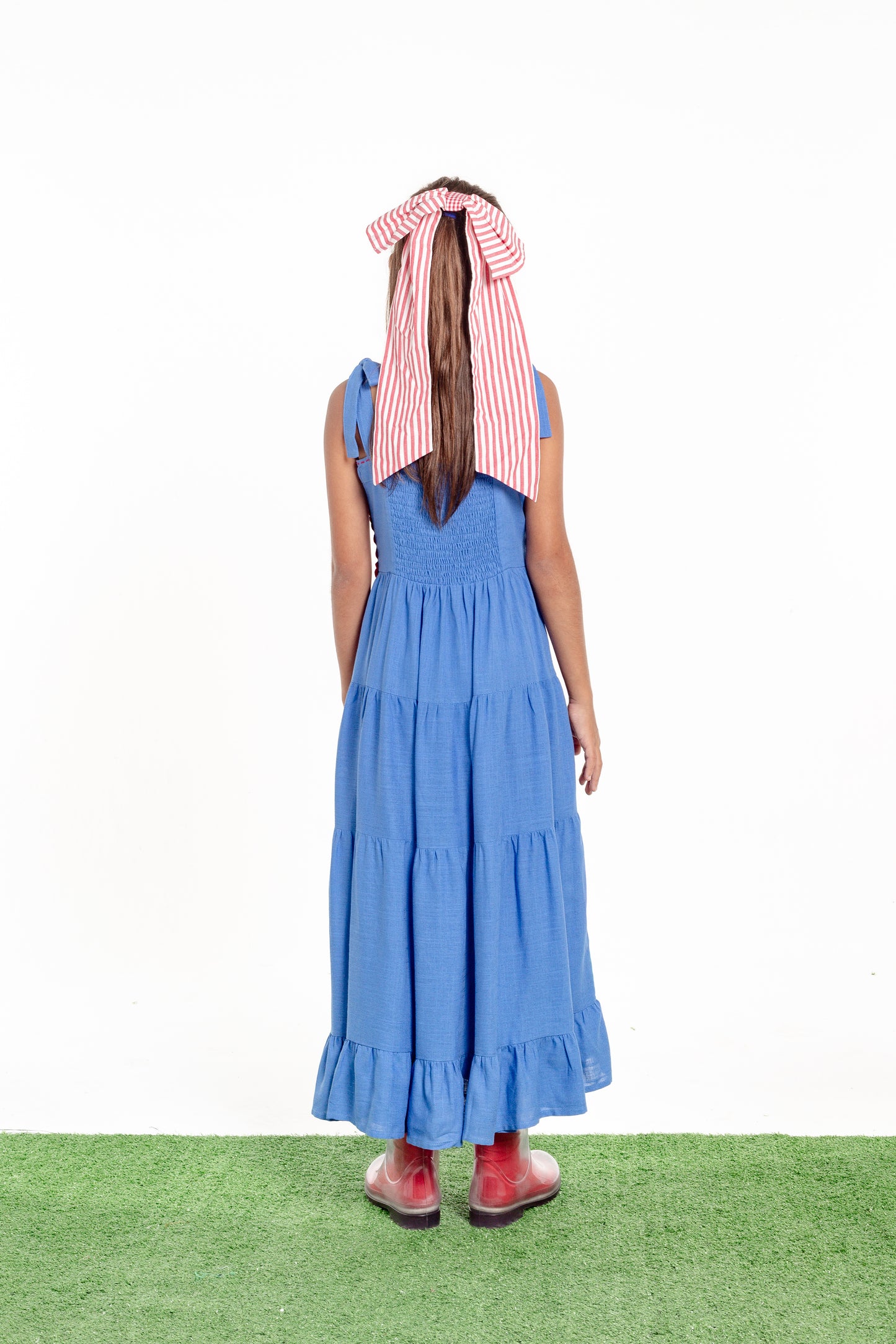 Vestido Amanda Semear Mini - azul médio