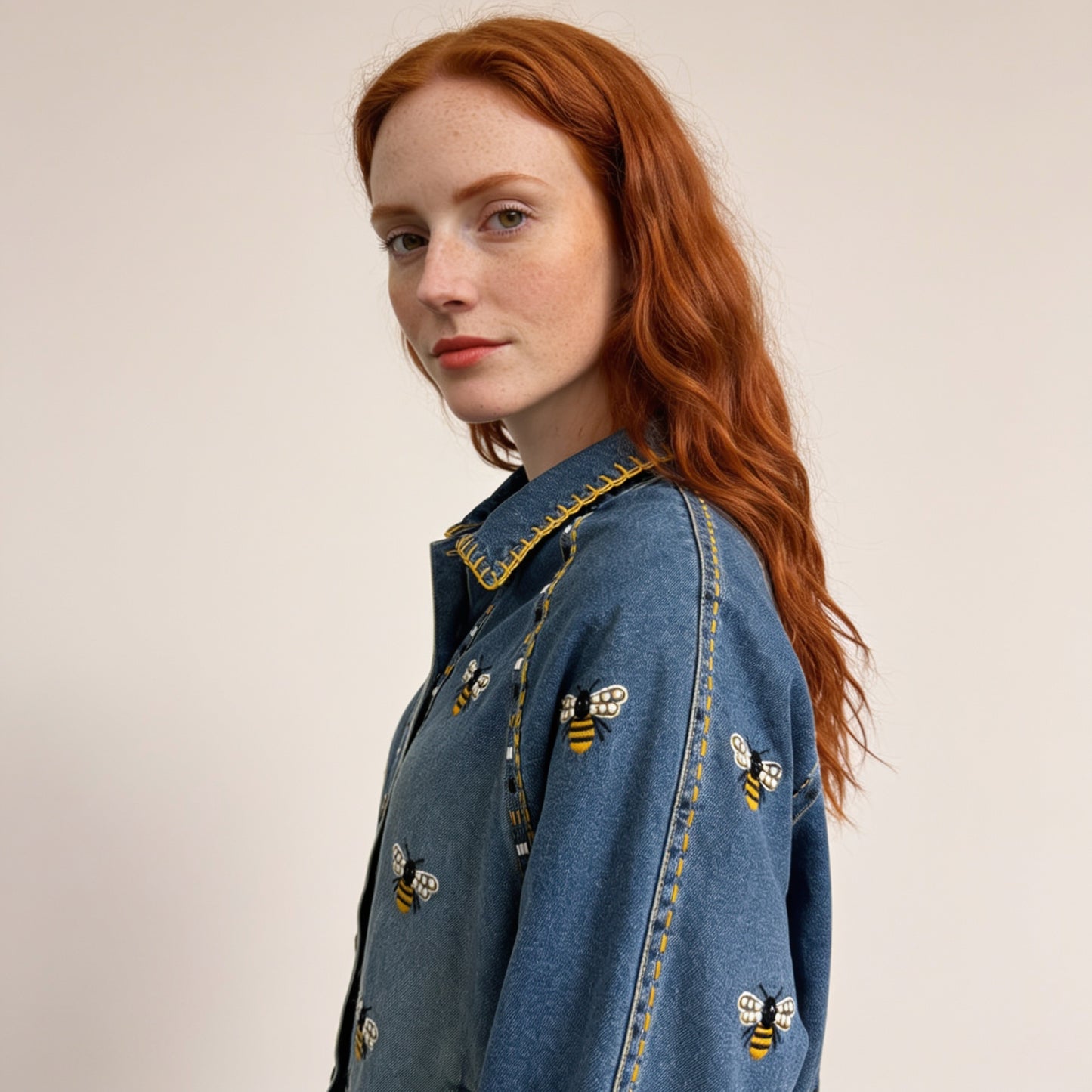 Jaqueta Abelhinhas - jeans
