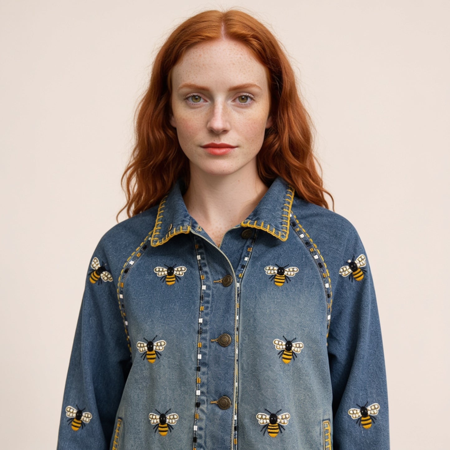 Jaqueta Abelhinhas - jeans