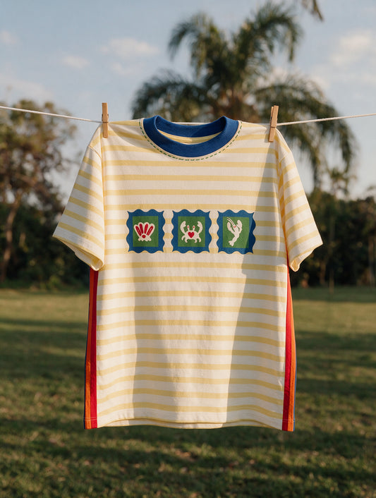 T-Shirt Zaya Sol de Janeiro - listrado amarelo