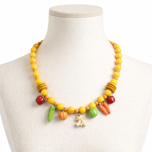 Colar Legumes - amarelo