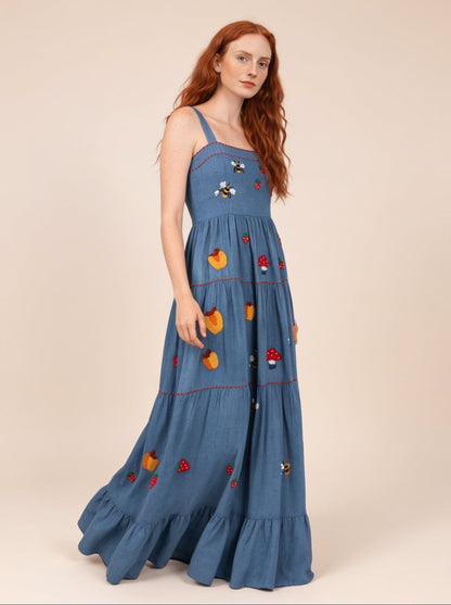 Vestido Amanda Doçura - azul