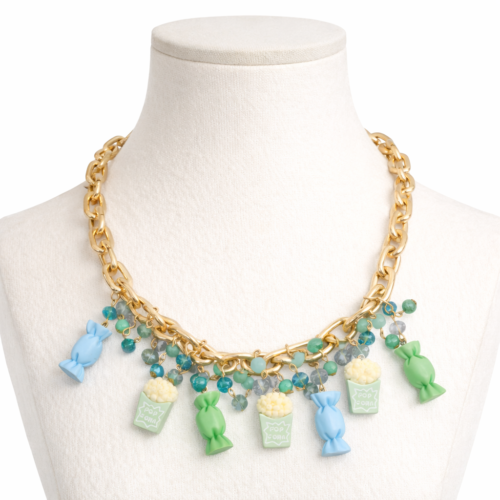 Colar Pipoca - verde