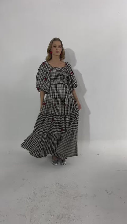 Vestido Helena Joaninhas - vichy vintage