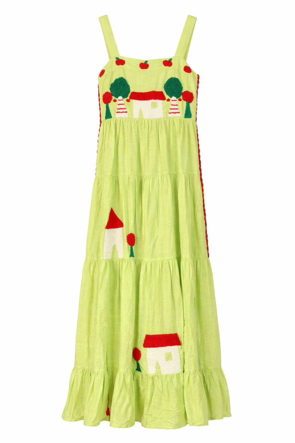 Vestido Amanda Pomar - verde