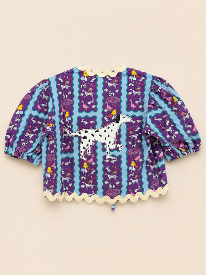 Blusa Recanto - listrado roxo