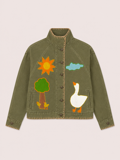 Jaqueta Entre Árvores - verde militar