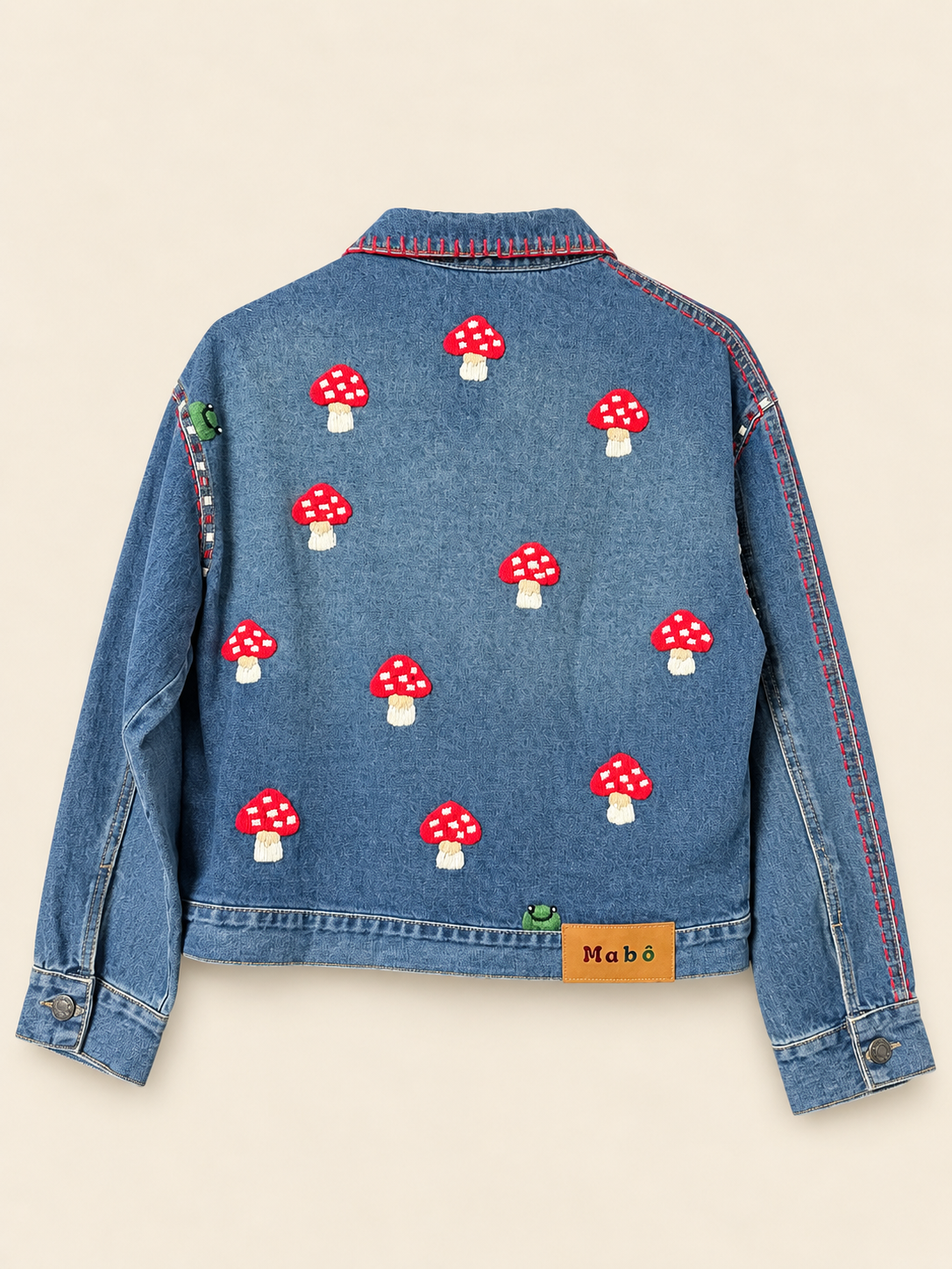 Jaqueta Cogumelo - jeans médio
