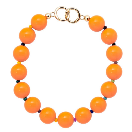 Choker Bolota - coral